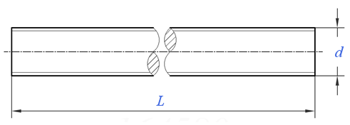不锈钢双头螺栓结构图纸
